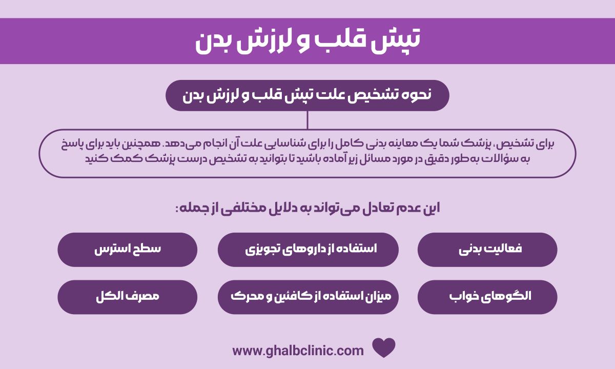 تپش قلب و لرزش بدن