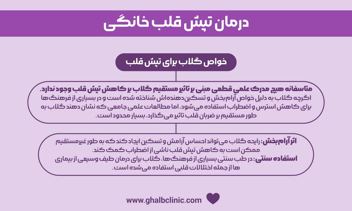 درمان تپش قلب خانگی